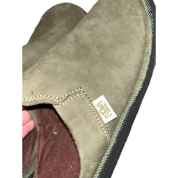 Sole Rebel - Walk Naked Handmade Green Slip On‎ Mules Shoe Women's 9 25.5 Cm - Picture 6 of 11